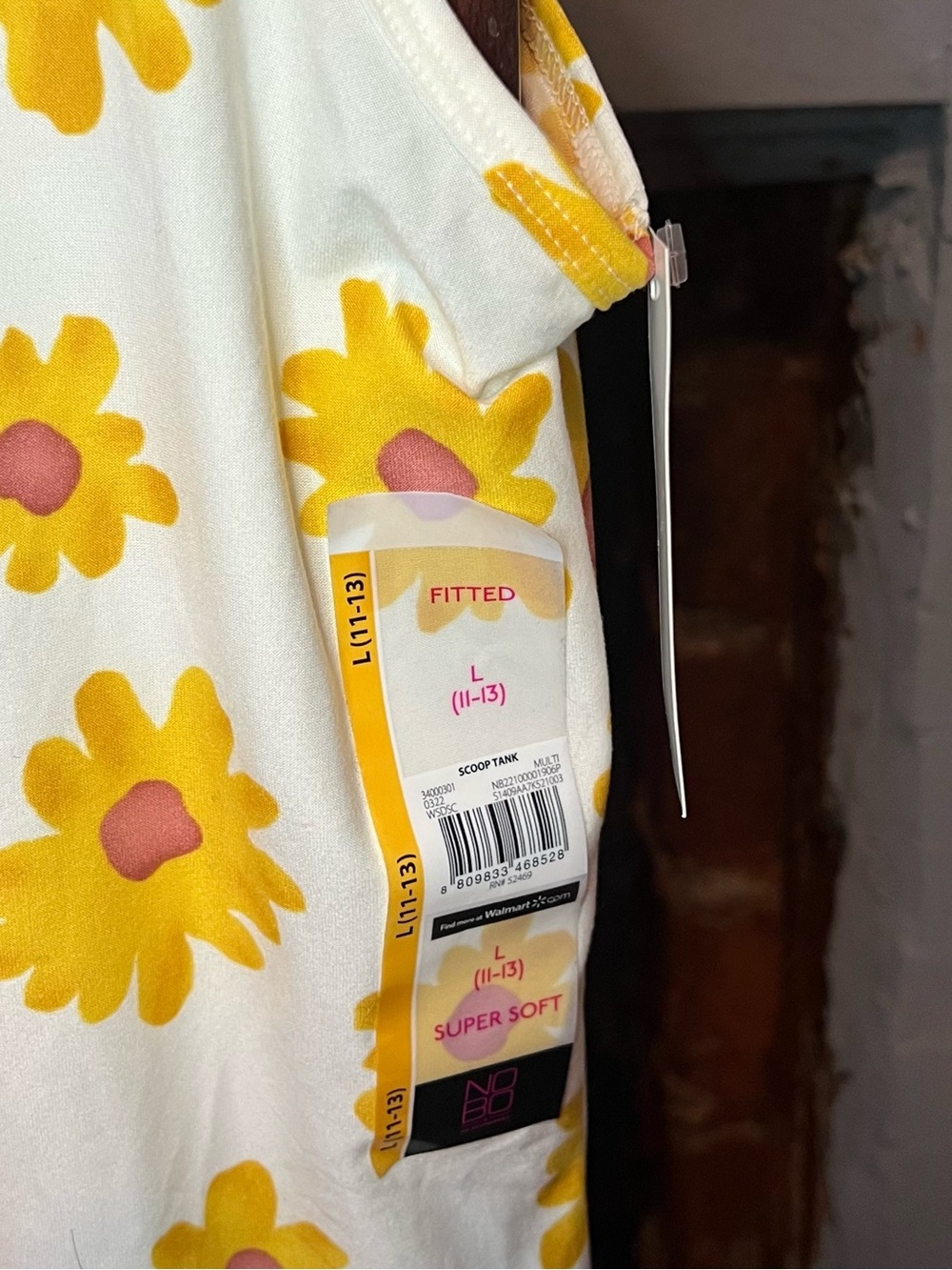 Tank Top with Yellow Floral Print - Picture 2 of 5